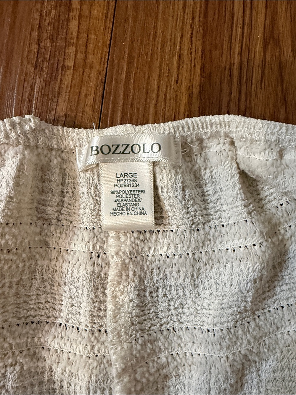 Bozzolo Cream Lace Cami and Shorts Set - Picture 5 of 5